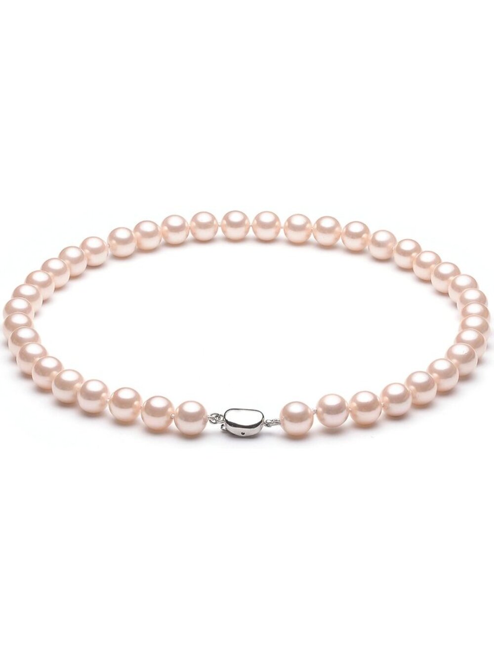 Women's Pink Beaded Choker Single Strand Stone Nugget Necklace Gift